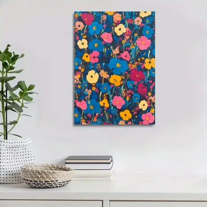 Beautiful Contemporary Abstract Floral Painting 40x60cm Metal Print Ready to Hang