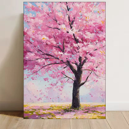 Share Romantic Pink Floral Spring Landscape 60x90cm Metal Print Ready to Hang