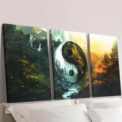 3pcs Natural Landscape Painting Wall Art Set Canvas Unframed - High Quality Print 100% Australian Made Wall Canvas
