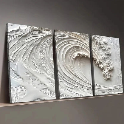 3pcs Modern Wind Abstract Ocean Perfect Wall Art Set Canvas Framed 40x60cm - High Quality Print 100% Australian Made Wall Canvas Ready to Hang