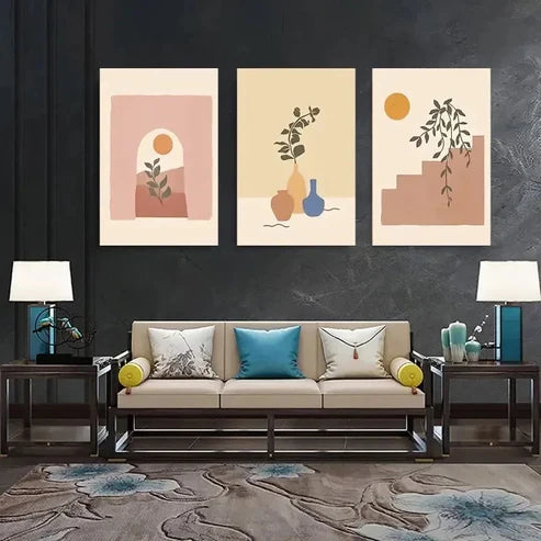 3pcs Fashion Decorative Painting Wall Art Canvas Unframed - High Quality Print 100% Australian Made Wall Canvas