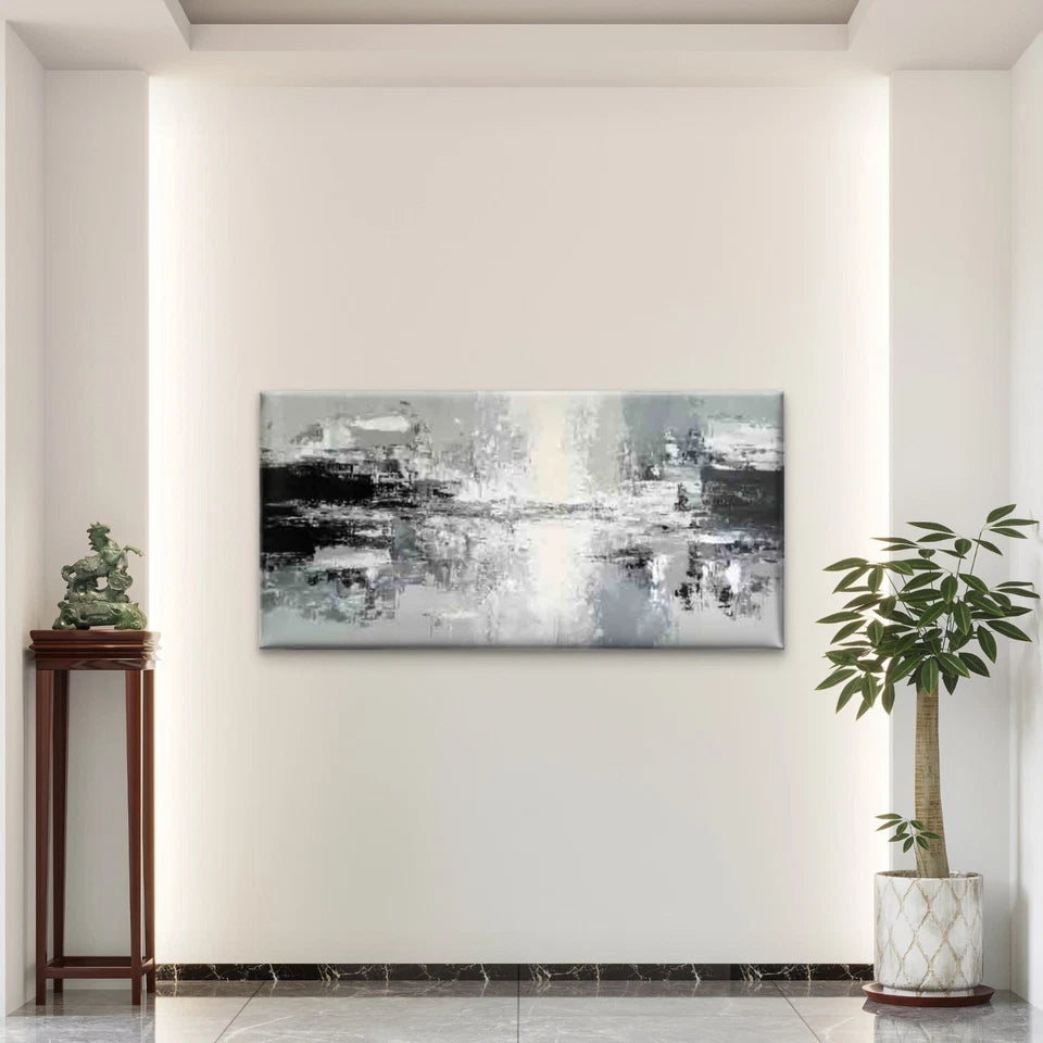 Featuring Abstract Expressionis Wall Art Canvas Office Home Room Framed 120x60cm