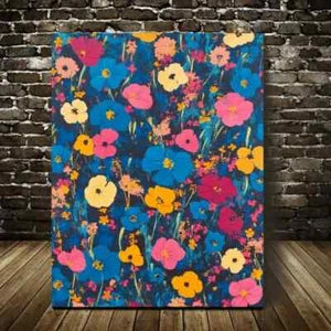 Beautiful Contemporary Abstract Floral Painting 40x60cm Metal Print Ready to Hang