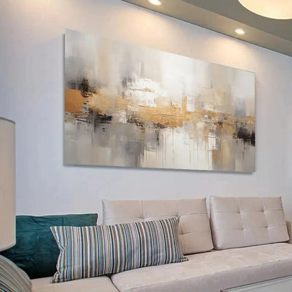 Contemporary Textured Design Wall Art Canvas Office Home Room Framed 120x60cm