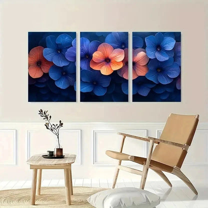3pcs Petunia Beauty Flower Nature Perfect Wall Art Set Canvas Framed 40x60cm - High Quality Print 100% Australian Made Wall Canvas Ready to Hang