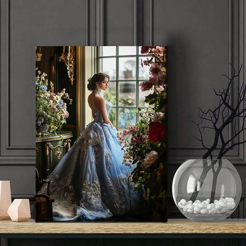 Beautiful Woman Style Of Annie Leibovitz Depicts 40x60cm Metal Print Ready to Hang