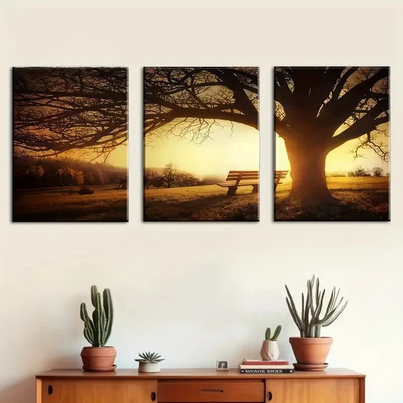 3pcs Vibrant Nature Landscape Perfect Wall Art Set Canvas Framed 40x60cm - High Quality Print 100% Australian Made Wall Canvas Ready to Hang