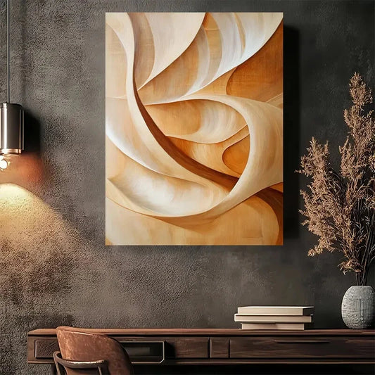Beautiful Wave Abstract Modern Painting 40x60cm Metal Print Ready to Hang