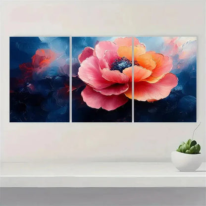 3pcs SOFT PASTEL FLOWER GH Wall Art Set Canvas Unframed - High Quality Print 100% Australian Made Wall Canvas