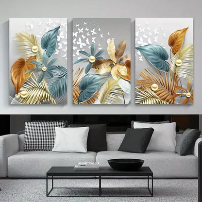 3pcs Luxury Butterfly Art Canvas Framed 60X90 cm - High Quality Print 100% Australian Made Wall Canvas Ready to Hang