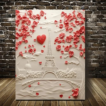 Featuring Brittany Spaniels Among Heart Shaped 40x60cm Metal Print Ready to Hang