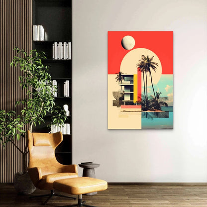 Rendering Inspirational Mood Board 60x90cm Metal Print Ready to Hang