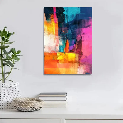 Beautiful Modern Contemporary Style Abstract Painting 40x60cm Metal Print Ready to Hang