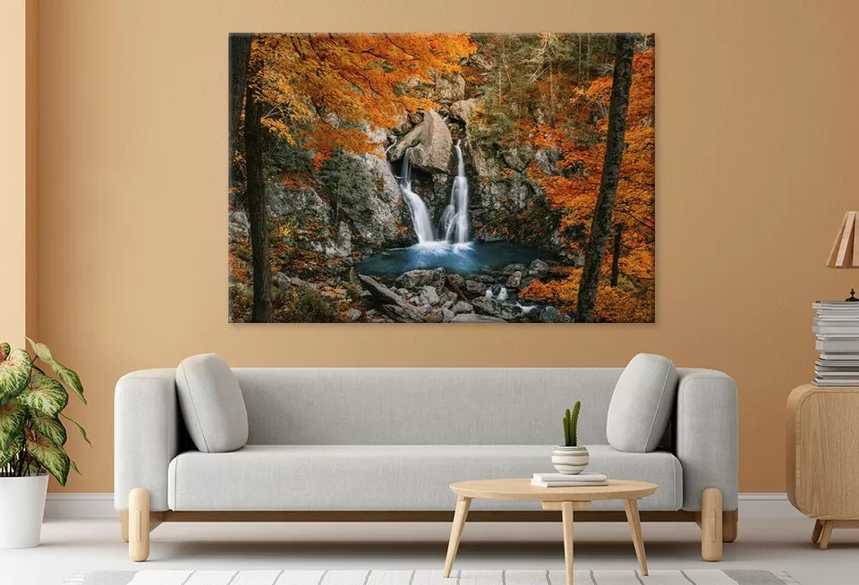 Bash Falls Waterfall New England  Wall Art Decor 100% Australian Made