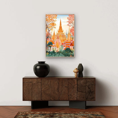 Bangkok Thailand Vintage Perfect Travel Poster Print Wall Art - Bella Home Decor