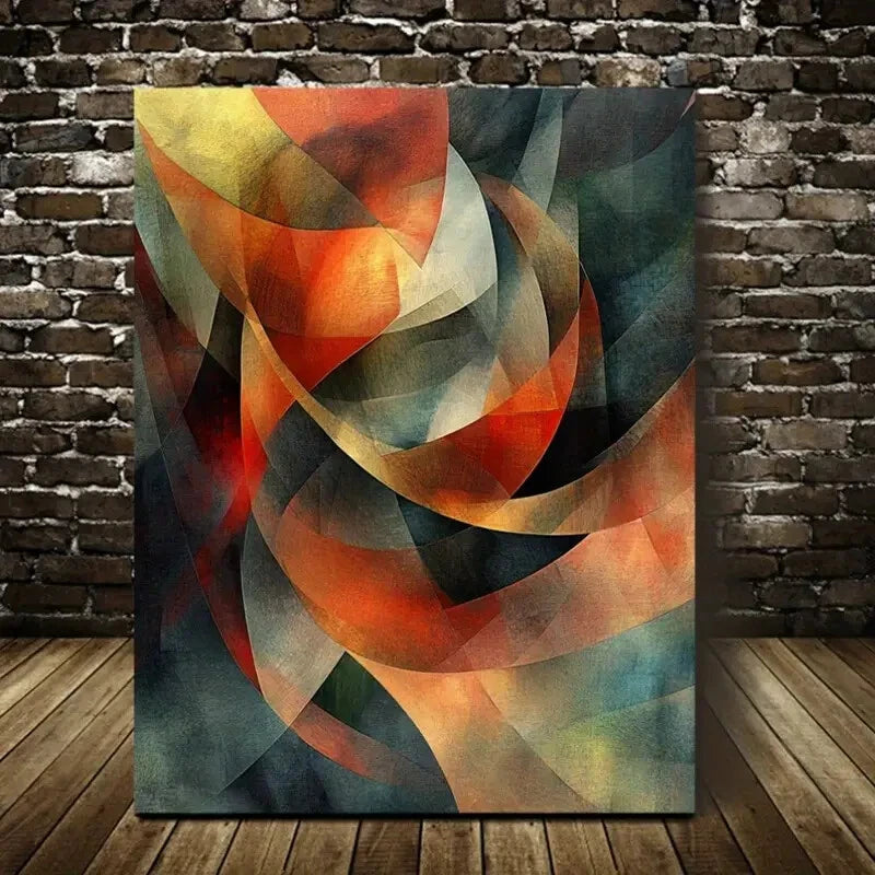 Beautiful Modern Abstract Versatile Painting 40x60cm Metal Print Ready to Hang