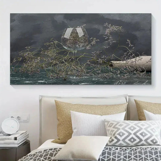 Minimalist American Mural Wall Art Canvas Office Home Room Framed 120x60cm