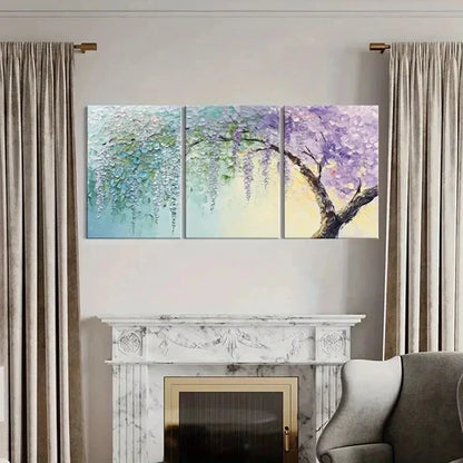 3pcs Artistic Abstract Landscape Art Vintage Wall Art Canvas Unframed - High Quality Print 100% Australian Made Wall Canvas