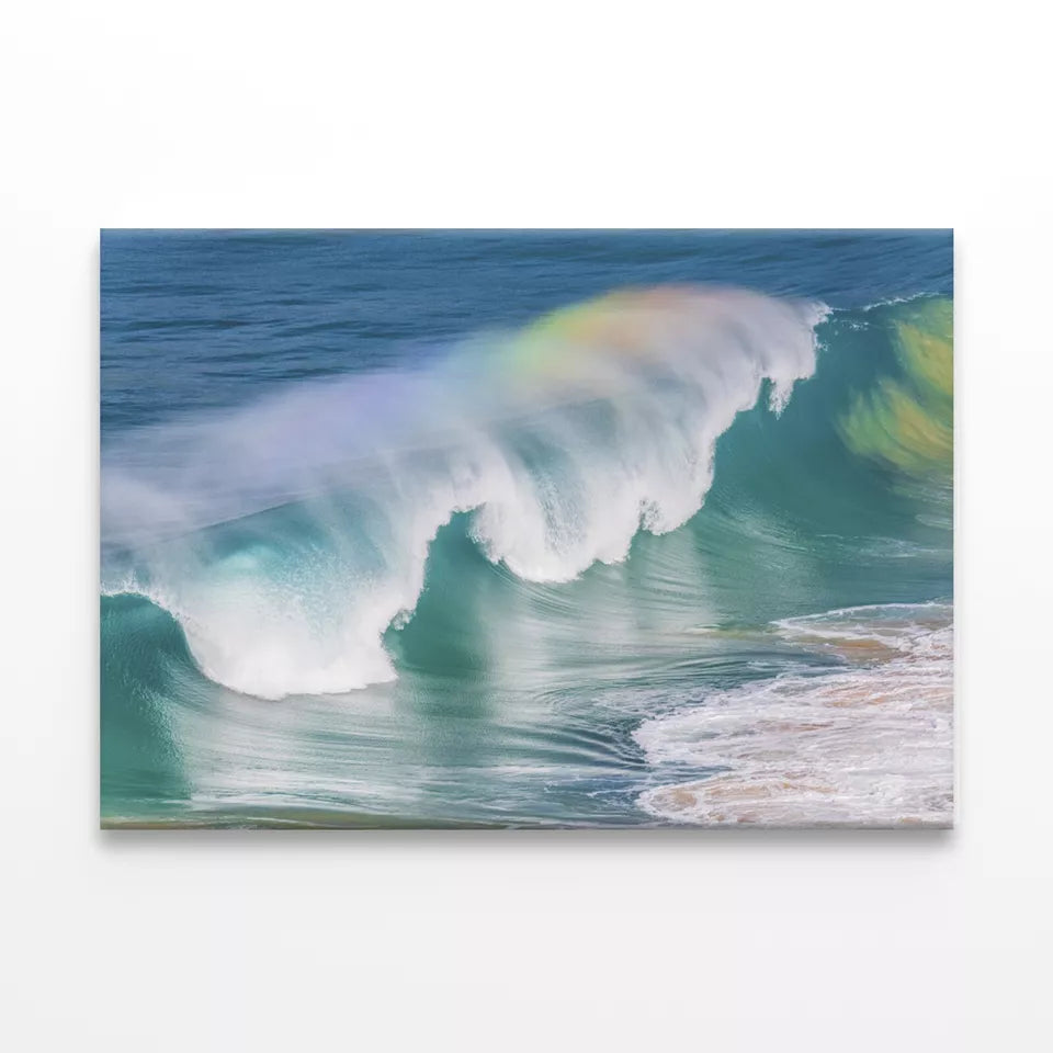 Sea Water Rainbows In The Wave Wall Art Decor 100% Australian Made