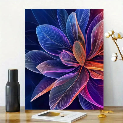 Exotic Flower, Digital Painting Close Up 40x60cm Metal Print Ready to Hang