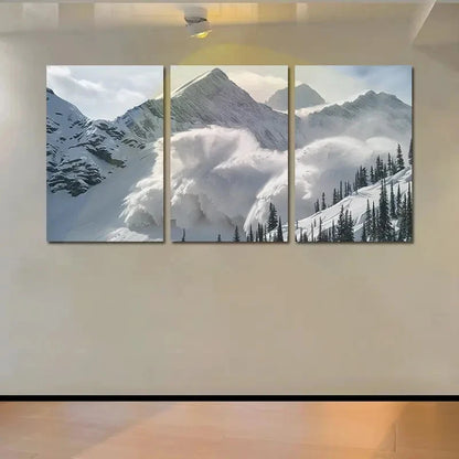 3pcs The Powerful Force Of A Mountain Everest Wall Art Set Canvas Framed 40x60cm - High Quality Print 100% Australian Made Wall Canvas Ready to Hang