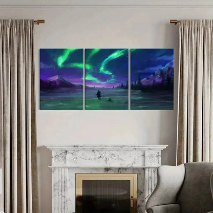 3pcs Anime Landscape Nordic Natural Modern Wall Art Set Canvas Framed 40x60cm - High Quality Print 100% Australian Made Wall Canvas Ready to Hang
