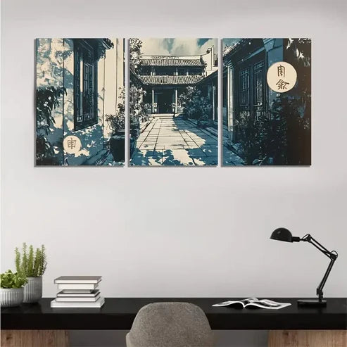 3pcs Northern Light Blue NL Wall Art Canvas Unframed – High Quality Print 100% Australian Made Wall Canvas