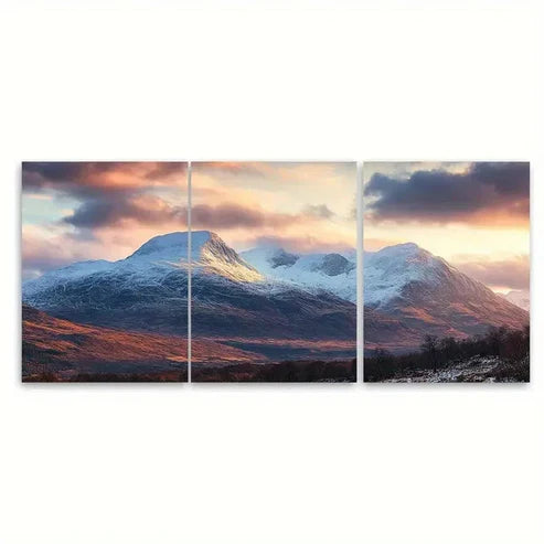 3pcs Ben Nevis and Three Peaks Art Wall Art Set Canvas Unframed – High Quality Print 100% Australian Made Wall Canvas