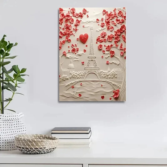 Featuring Brittany Spaniels Among Heart Shaped 40x60cm Metal Print Ready to Hang