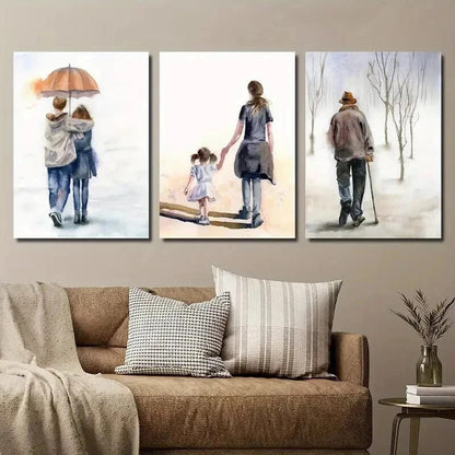 3pcs Couple Love Mother Daughter Perfect Wall Art Set Canvas Framed 40x60cm - High Quality Print 100% Australian Made Wall Canvas Ready to Hang