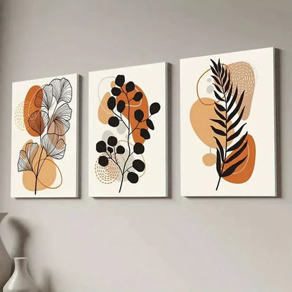 3pcs Bohemian Floral Canvas Framed 60x90cm - High Quality Print 100% Australian Made Wall Canvas Ready to Hang