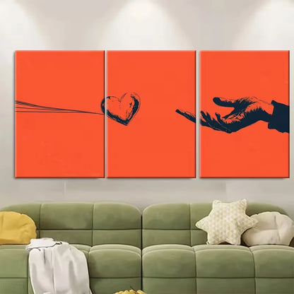 3pcs Fragile Handle with Care Print Metal Print Ready to Hang Art