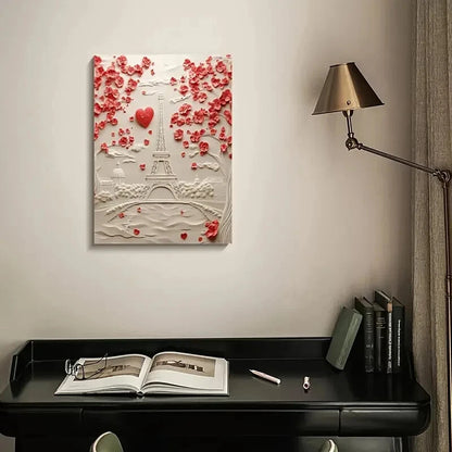 Featuring Brittany Spaniels Among Heart Shaped 40x60cm Metal Print Ready to Hang