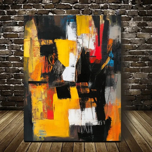 Beautiful Contemporary Abstract Painting 40x60cm Metal Print Ready to Hang