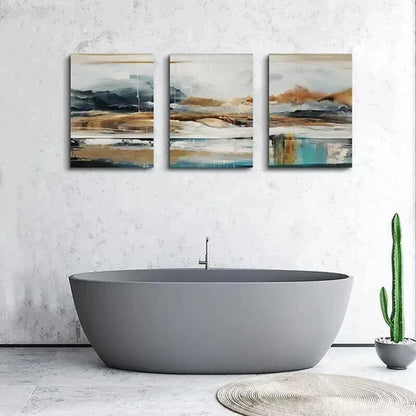 3pcs Abstract Black and White Design Wall Art Canvas Unframed - High Quality Print 100% Australian Made Wall Canvas