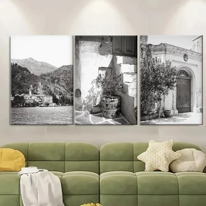 3pcs Modern Minimalist Italy Metal Print Ready to Hang Art