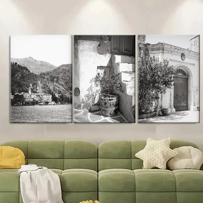3pcs Modern Minimalist Italy Metal Print Ready to Hang Art