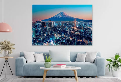 Tokyo City During Sunset Wall Art Decor 100% Australian Made