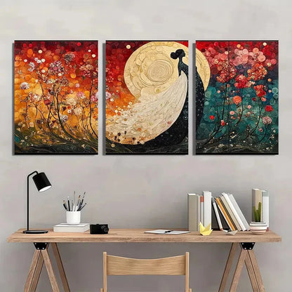 3pcs Ages Woman The Kiss and The Starry Night Metal Print Ready to Hang Art