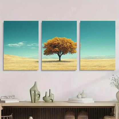 3pcs Cloud Sky Country Landscape Wall Art Set Canvas Unframed - High Quality Print 100% Australian Made Wall Canvas