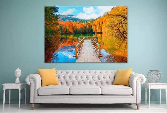 Autumn In Seven Lakes Tokyo Wall Art Decor 100% Australian Made