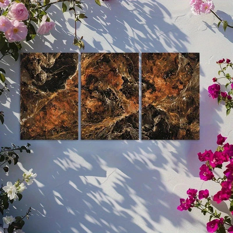 3pcs Carina Nebula Design Metal Print Ready to Hang Art