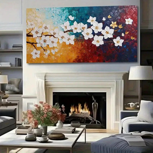 Modern Minimalist Cherry Wall Art Canvas Office Home Room Framed 120x60cm