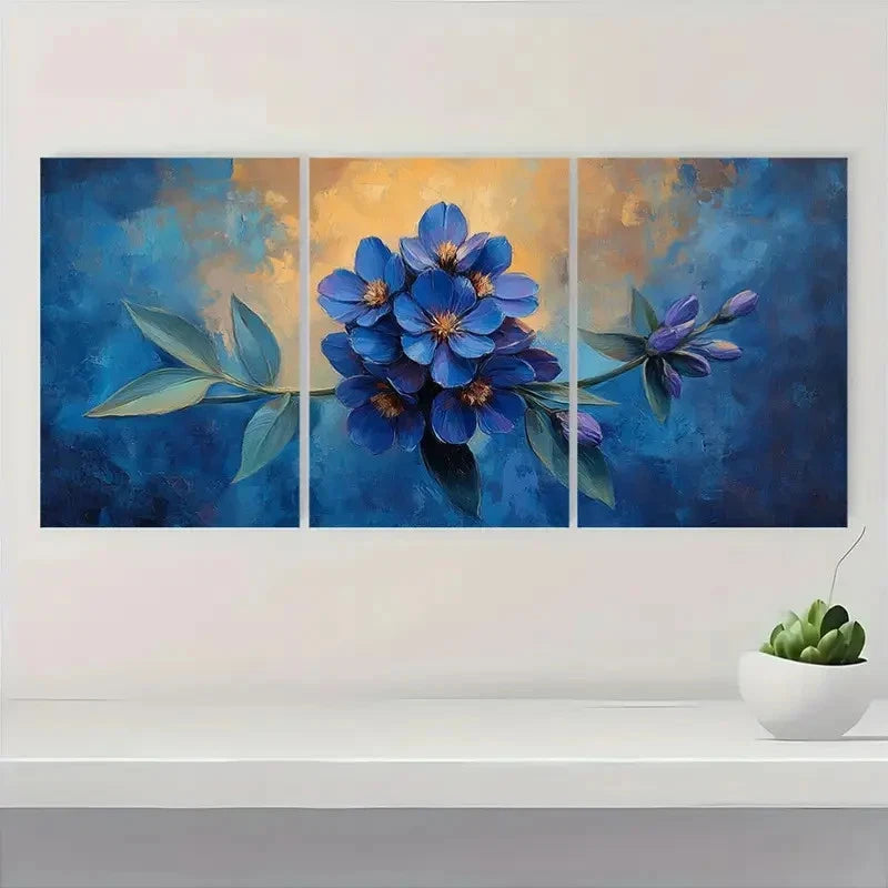 3pcs Alfalfa Painting Print Alfalfa Art  E  Wall Art Set Canvas Framed 60x90cm - High Quality Print 100% Australian Made Wall Canvas Ready to Hang
