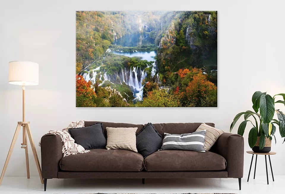 Plitvice Lakes National Park   Wall Art Decor 100% Australian Made