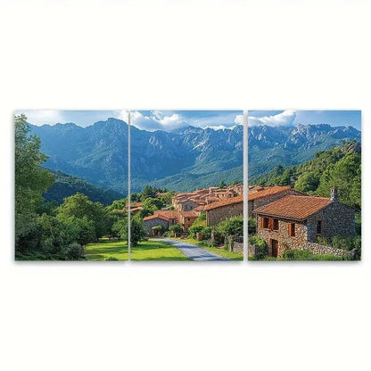 3pcs Natural Landscape Collsacabra Spain B  Wall Art Set Canvas Framed 50x70cm - High Quality Print 100% Australian Made Wall Canvas Ready to Hang