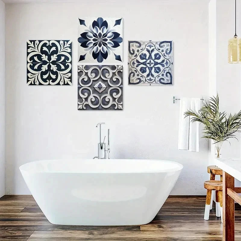 4pcs Sunflower Wall Art Decor, Vase Wall Art Canvas Framed