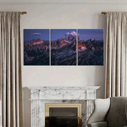 3pcs Rocks Mountains Modern Landscape Wall Art Set Canvas Framed 40x60cm - High Quality Print 100% Australian Made Wall Canvas Ready to Hang
