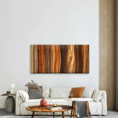 Warm Wood Textured Grain Art Wall Art Canvas Office Home Room Framed 120x60cm