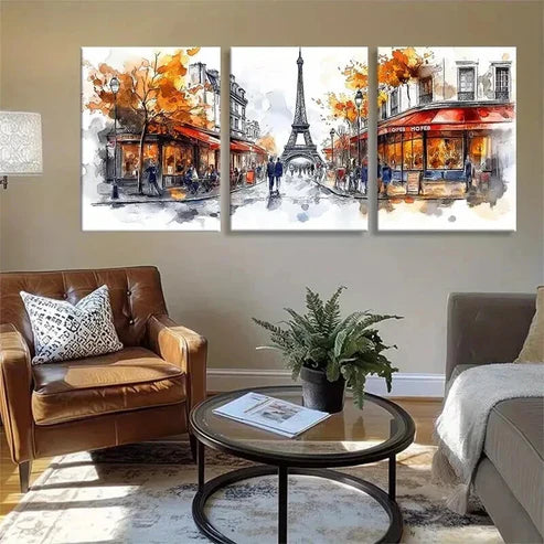 3pcs Dynamic Digital Influence Modern Perfect Wall Art Canvas Unframed - High Quality Print 100% Australian Made Wall Canvas